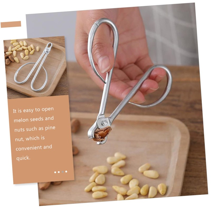 LIFKOME Stainless Steel Nut Opener Lever Fast Effortless for Pine