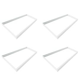 4-Pack 2x4 Surface Mount Kit for LED Flat Panel Light-Aluminum Ceiling Frame for 24 x 48 x 3.13 inches Good for Edge-Lit and Back Lit Panel