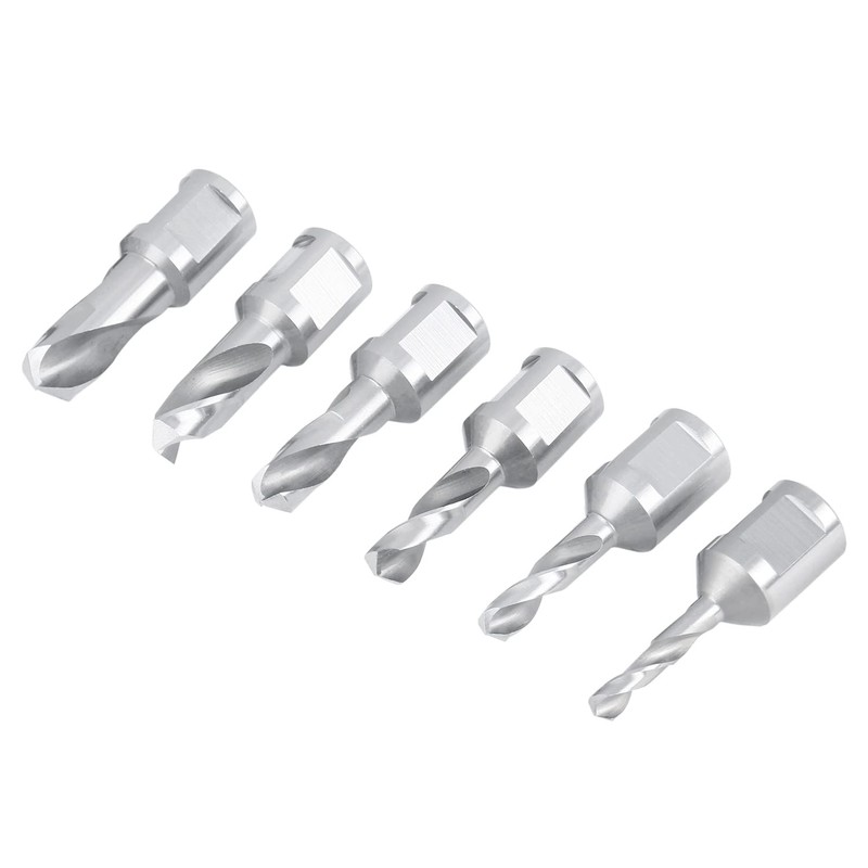 Accusize Industrial Tools 6pcs/Set H.S.S. Fully Ground Drill Set with
