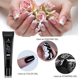 7 Colors Nail Stamping Polish Gel Nail Stamper kit with 5pcs Nail Stamping Plates for Nails Art Stamp Beginners Kit