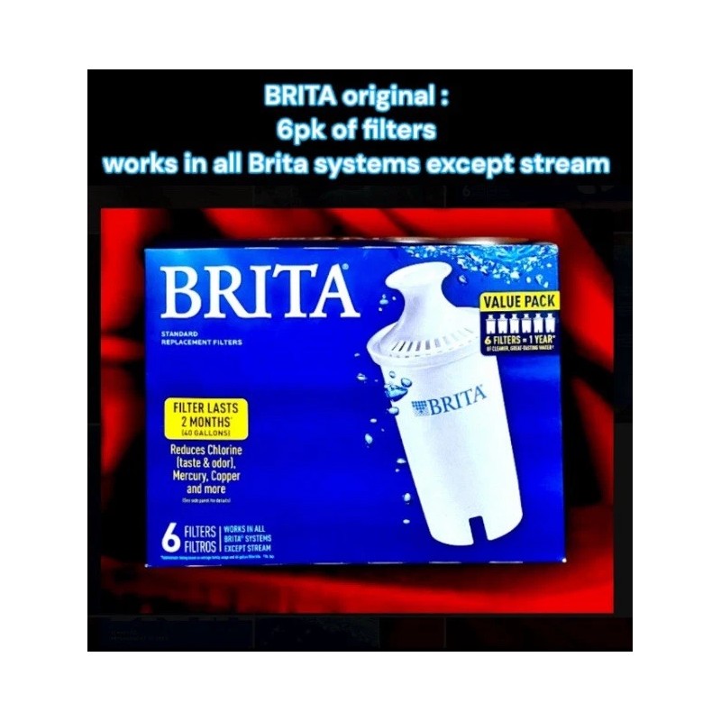 BRITA water Filter 6 Cup Pitcher W 1 Filter and