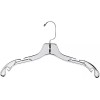 Light Weight Plastic Dress Hangers 100 Plastic Clear 17" Swivel