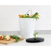 Chef'n 401-420-120 EcoCrock Counter Compost Bin Black and White 3.3