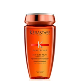 Kerastase Discipline Oleo-Relax Shampoo - Oil-infused Anti-Frizz Shampoo, Moisturizes and Protects Hair, 8.5 Fl Oz