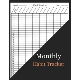 Monthly Habit Tracker: Simple Habit Tracking 2022 Goal Planner To Log Daily Actions and Build Healthy Routines