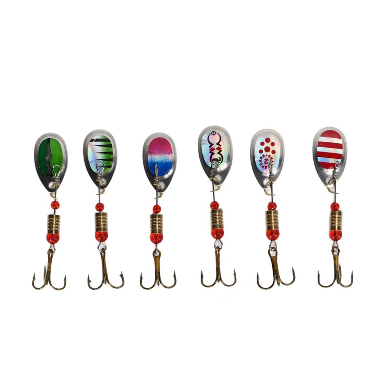 12Pcs Trout Lure Flashing Sequin Efficient Stainless Steel Bass Fishing