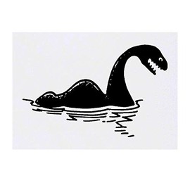 'Loch Ness Monster' Temporary Tattoo - Water Resistant, Skin-Safe, Non-Toxic Transfer (TO00029565)