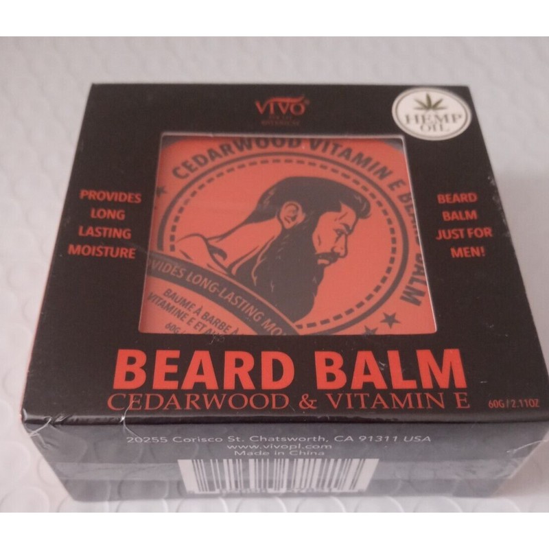 Vivo Per Lei Beard Balm Cedarwood Vitamin E & Jojoba