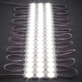 Q QINGCHEN LED Module DC12V Day White 6000K 6500K 1.32W Module Strip Light for Letter Advertising Signs with Tape Adhesive Backside (200 PCS Pack)