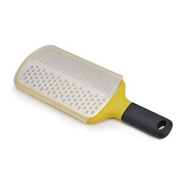 Joseph Joseph Multi-Grate Compact Paddle Grater with Coarse and Fine Blades Non-Slip Handle Dishwasher Safe, One-size, Yellow