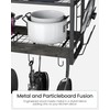 CHOEZON Hanging Pot Rack, Pot Rack Wall Mounted, 2-Tier Kitchen