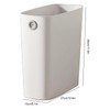 Rectangle Trash Can Ultra Thin Plastic Small Trash Basket Bathroom