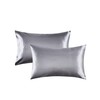 Pack of 2 Satin Pillowcases for Hair and Skin, Satin