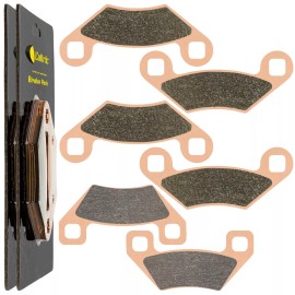 Caltric for Polaris Hawkeye 300 2006 Sintered Front & Rear Brake Pads