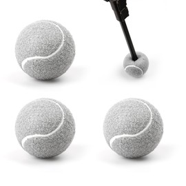 Tennis Balls for Walkers pre Cut Heavy Duty, Pre Cut Walker Tennis Balls for Furniture Legs and Floor Protection, Walkers Legs Universal Precut Glide Balls, Accessories Gifts for Seniors (Grey)