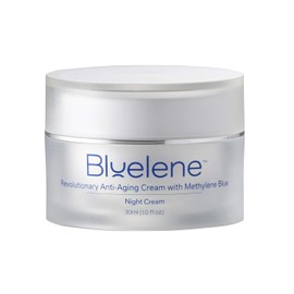 Bluelene Crema de Noche, Revolucionaria Crema Facial Antiarrugas Azul Metileno (1.0 fl oz). Adecuado para pieles sensibles                            