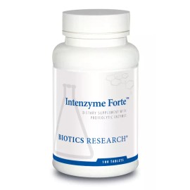 Biotics Intenzyme Forte 100's Proteolytic Enzymes Pancreatin Bromelain 02/26