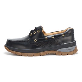 Sperry Mens Shoes Men's Gold Billfish PLUSHWAVE Boat Shoe, Black, 10.5