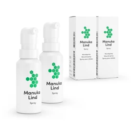 ManukaLind ManukaLind Wundheilspray 2x30ml - Nat??rlich wirksam mit Manuka-Honig MGO 514+ - F??r alle Wundheilungsphasen - Ideal f??r Reiseapotheke & Notfallset