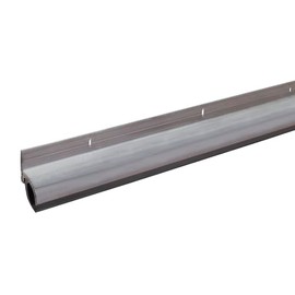 M-D Building Products 05546 36 in. Silver Aluminum and Vinyl Drip Cap Screw-on Door Sweep