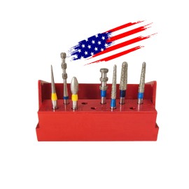 Nybeautifulteeth 2-Kit Dental Porcelain Veneer Preparation Burs Teeth Veneers Diamond Bur 7Pc/Box