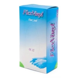 UniSeal Flexvinyl Guante Descartable Vinilo Azul Uniseal Grande