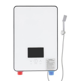 JAYGOVAN Electric Tankless Hot Water Heater, 4500W 110V on Demand Instant Water Heater with LED Temperature Display Portable Instant Water Heater for Residential Whole House Shower, Space Saving