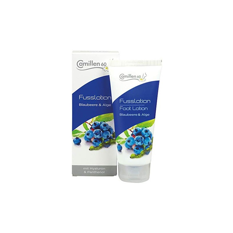 Blueberry & Algae, Camillen 60 Foot Lotion with Hyaluronic and