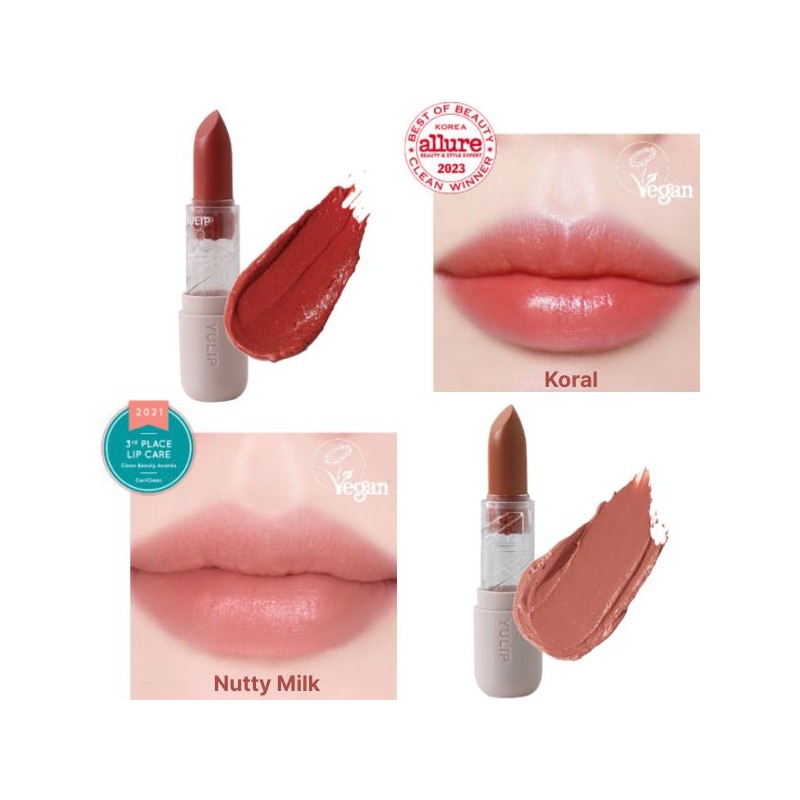 YULIP Vegan Tinted Lip Balm 3.5g, Color:KORAL