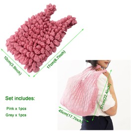 Roellgs 2 Pack Reusable Shopping Bags Expandable Shopping Bags Foldable Shopping Bags Eco-friendly Tote Shopping Bags Grocery Tote Bags Multifunctional Cotton Pleated Bags