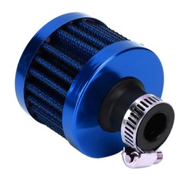 Terisass Air Filter Mini Car Air Intake Filter Crankcase Vent Valve Cover Vent Filter Universal 25 mm (Blue)