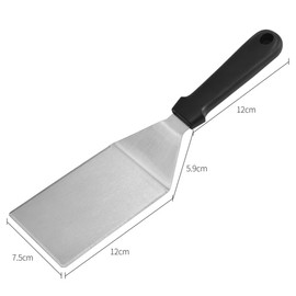 XFLYP Griddle Spatula, Stainless Steel Metal Griddle Spatula, Griddle Scraper and Pancake Flipper or Hamburger Turner, Great for Griddle BBQ Grill and Flat Top Cooking