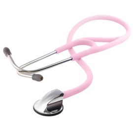 MaiWieel Cardiology Single Head Stethoscope for Nurses Doctor,Estetoscopio for Nurse Doctor Accessories, EMT Student, Kids, for Medical and Home Use, Silicone Tube,Soft Eartip (Pink)