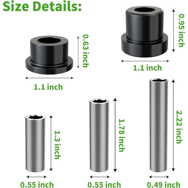 10L0L Golf Buggy Bushing Kit, Front Lower Spring + Front