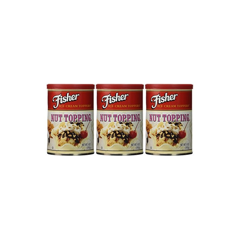 Fisher Nut Topping Ice Cream Toppers 5 Oz. (Pack of