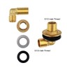 COOLWEST Wall Mounting Installation Kit for Commercial Wall Mount Faucet,