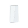 LOUYSGEN Smart Switch Aluminum Frame,Need Neutral Wire,White 1 Button