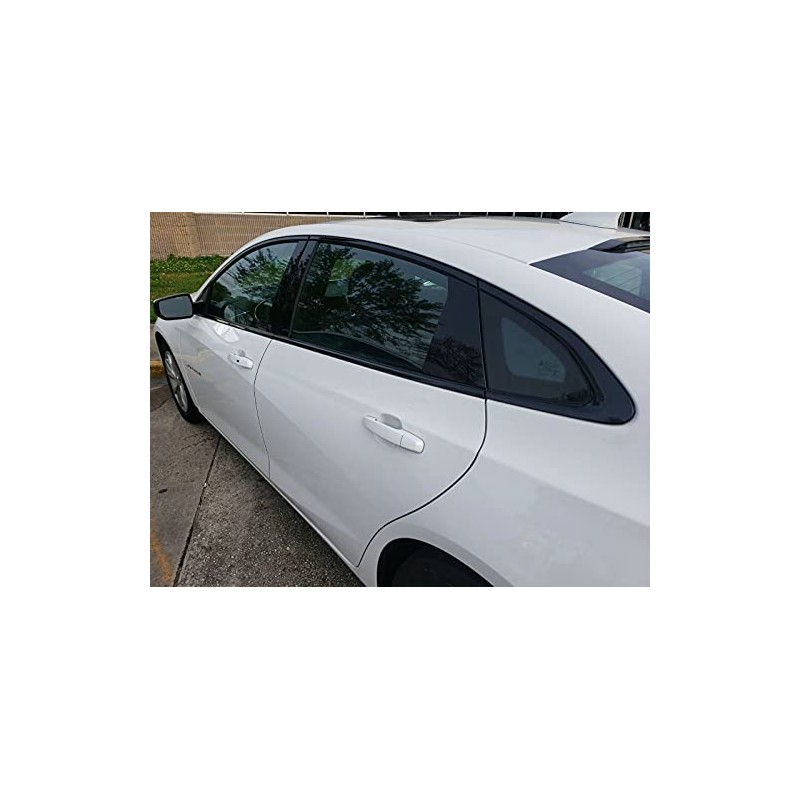 Chrome Delete Blackout Vinyl Overlay for 2016-2021 Chevy Malibu Window