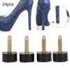 24pcs High Heel Replacement Tips, Heel Cap Replacement Shoe Repair