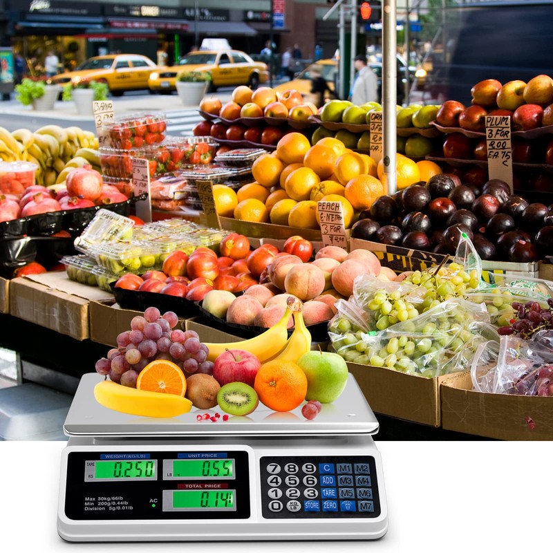 Goplus 66 LB Deli Scale Price Computing Commercial Food Produce