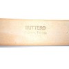 Bell Label Italian Buttero Silver H-Buckle Belt, Made in Japan,