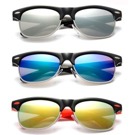 Kids Fashion Sunglasses Flash Lens Comfortable Fit UV Protection