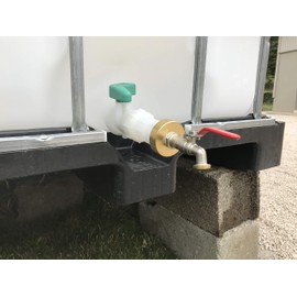 Boutté R1000L20 Connection Brass IBC Tank Adapter (Grille Tray 1000 l) 20 x 27 Outlet Diameter 60, Gold, F. 20x27 (3/4)