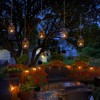 Solar Lanterns Outdoor Waterproof, Rust Iron Cage Candle Holder with