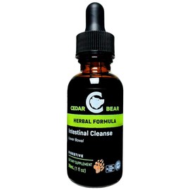 Cedar Bear Intestinal Cleanse a Liquid Herbal Supplement That Moderates The Environment of The Digestive System, Allowing Beneficial Flora to Flourish 1 Fl Oz