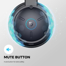 SoundPEATS Audifonos Bluetooth 5.2, A7 Pro Inalambricos Portátil Diadema Microfonos Cancelación de Ruido AI para Conferencia/PC/Conductores de Camiones Total 40 Horas