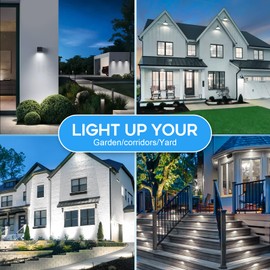 Zorykn LED PAR30 Outdoor Flood Light Bulbs,Dusk to Dawn LED Light Bulbs for Yard Patio Garage Porch Driveway,11W 1000LM 5000K Daylight White,E26 Base, Non-Dimmable, Wet Location,4 Pack