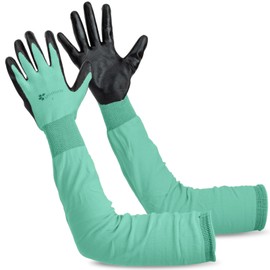 Gastody™ Long Gardening Gloves Women and Men L - Long Sleeve Garden Gloves Multipurpose Heavy Duty Outdoor and Indoor - Long Cuff Garden Gloves - Thorn Resistant Protective Work Rose Pruning Gloves