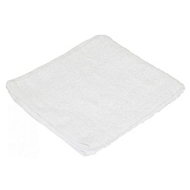 Carrand 45054 14" x 17" Cotton Terry Detailing Towel (4-Pack) , White