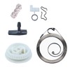 Chainsaw Recoil Starter Kit, Rope Pulley Handle Spring Claw, Compatible